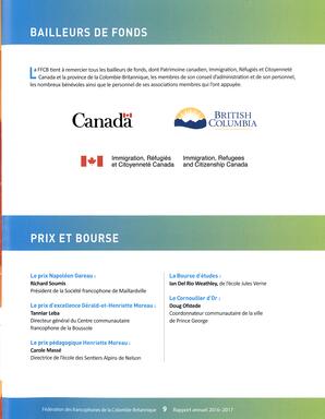   RAPPORT ANNUEL - FFCB, 2016-2017   , page 11