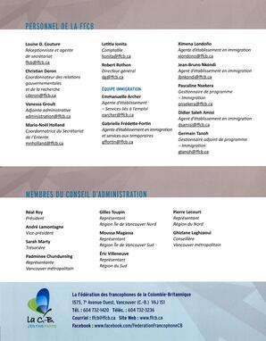   RAPPORT ANNUEL - FFCB, 2014-2015   , page 12