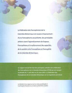   RAPPORT ANNUEL - FFCB, 2012-2013   , page 2