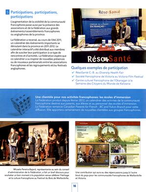   RAPPORT ANNUEL - FFCB, 2011-2012   , page 18