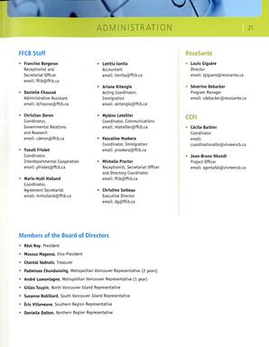   RAPPORT ANNUEL - FFCB, 2010-2011   , page 23