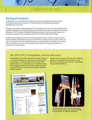   RAPPORT ANNUEL - FFCB, 2010-2011   , page 22