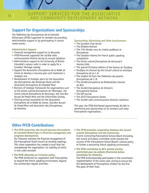   RAPPORT ANNUEL - FFCB, 2010-2011   , page 16