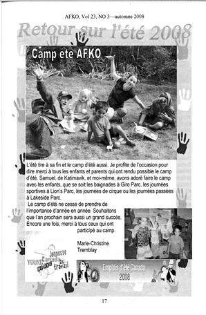   LA VOIX DES KOOTENAYS, 2008   , page 17