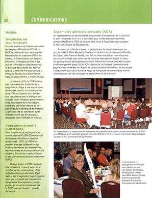   RAPPORT ANNUEL - FFCB, 2009-2010   , page 22