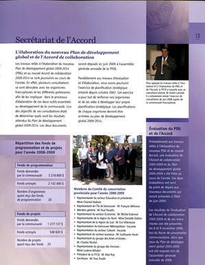   RAPPORT ANNUEL - FFCB, 2008-2009   , page 15