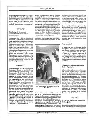   RAPPORT ANNUEL - FFCB, 1991-1992   , page 14