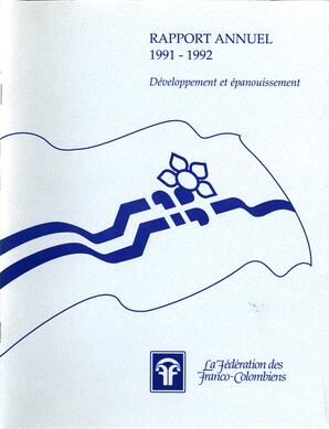   RAPPORT ANNUEL - FFCB, 1991-1992   , page 1