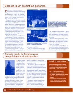   RAPPORT ANNUEL - FFCB, 2006-2007   , page 22