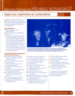   RAPPORT ANNUEL - FFCB, 2006-2007   , page 19
