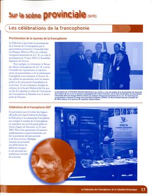   RAPPORT ANNUEL - FFCB, 2006-2007   , page 17