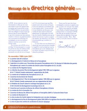   RAPPORT ANNUEL - FFCB, 2006-2007   , page 12