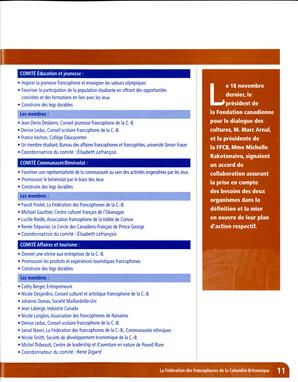   RAPPORT ANNUEL - FFCB, 2006-2007   , page 11