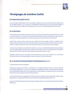   RAPPORT ANNUEL - FFCB, 2005   , page 23