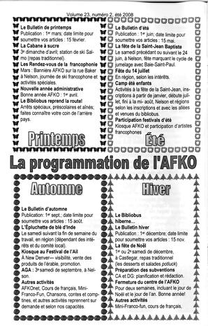   LA VOIX DES KOOTENAYS, 2008   , page 4