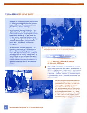   RAPPORT ANNUEL - FFCB, 2005-2006   , page 6