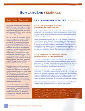   RAPPORT ANNUEL - FFCB, 2005-2006   , page 4