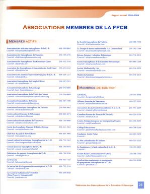   RAPPORT ANNUEL - FFCB, 2005-2006   , page 23