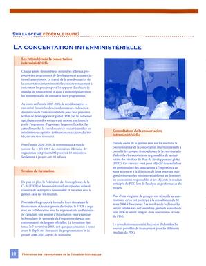   RAPPORT ANNUEL - FFCB, 2005-2006   , page 10