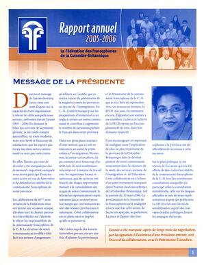   RAPPORT ANNUEL - FFCB, 2005-2006   , page 1
