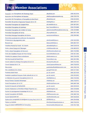   RAPPORT ANNUEL - FFCB, 2004   , page 19