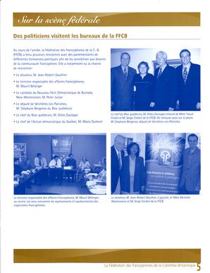   RAPPORT ANNUEL - FFCB, 2004-2005   , page 5