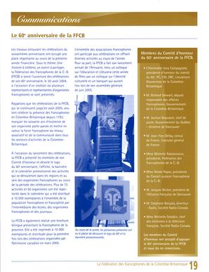   RAPPORT ANNUEL - FFCB, 2004-2005   , page 19