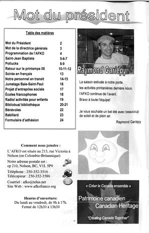   LA VOIX DES KOOTENAYS, 2008   , page 2
