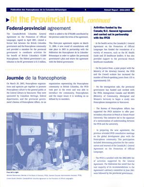   RAPPORT ANNUEL - FFCB, 2002-2003   , page 6