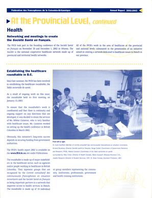   RAPPORT ANNUEL - FFCB, 2002-2003   , page 4