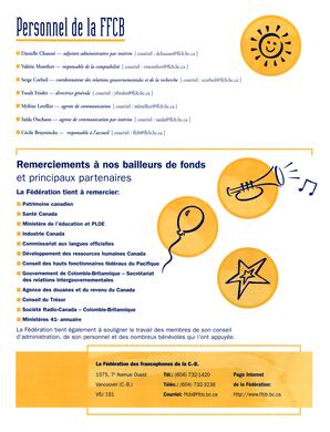   RAPPORT ANNUEL - FFCB, 2001-2002   , page 20