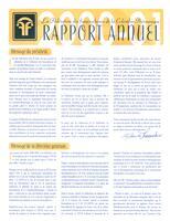 RAPPORT ANNUEL - FFCB, 2000-2001