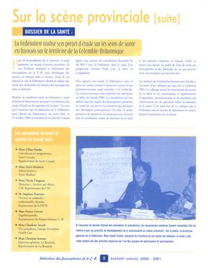   RAPPORT ANNUEL - FFCB, 2000-2001   , page 8