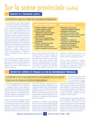   RAPPORT ANNUEL - FFCB, 2000-2001   , page 10