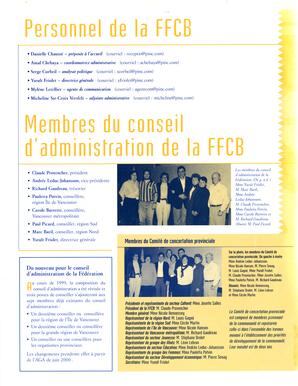   RAPPORT ANNUEL - FFCB, 1999-2000   , page 16