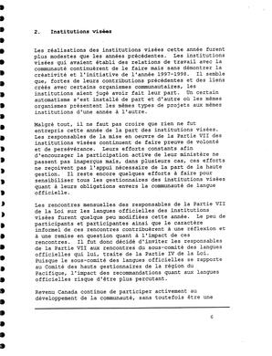   RAPPORT ANNUEL - FFCB, 1998-1999   , page 8