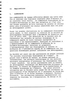   RAPPORT ANNUEL - FFCB, 1998-1999   , page 5