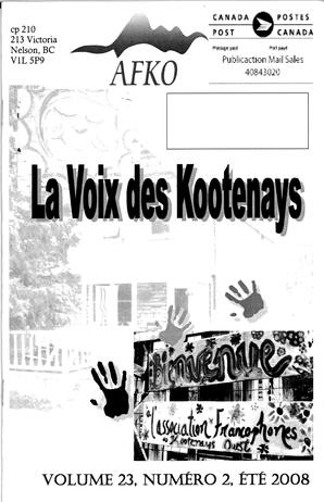   LA VOIX DES KOOTENAYS, 2008   , page 1