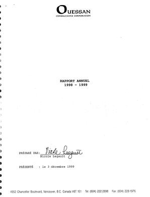   RAPPORT ANNUEL - FFCB, 1998-1999   , page 1