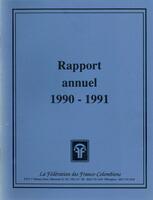 RAPPORT ANNUEL - FFCB, 1990-1991