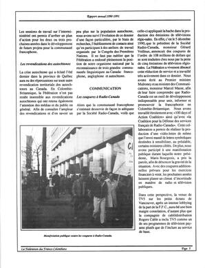   RAPPORT ANNUEL - FFCB, 1990-1991   , page 7