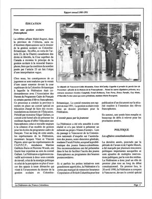   RAPPORT ANNUEL - FFCB, 1990-1991   , page 5
