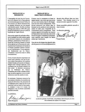   RAPPORT ANNUEL - FFCB, 1990-1991   , page 3