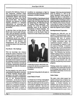   RAPPORT ANNUEL - FFCB, 1990-1991   , page 15