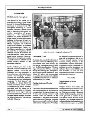   RAPPORT ANNUEL - FFCB, 1990-1991   , page 13