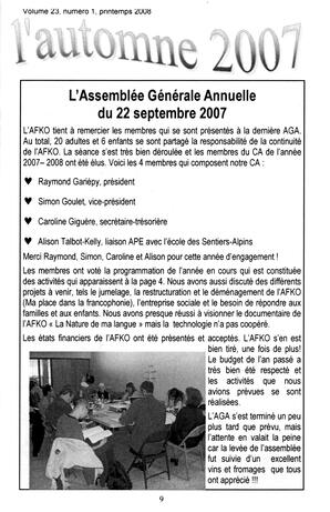  LA VOIX DES KOOTENAYS, 2008   , page 9