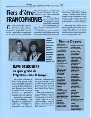   INFO-PARENTS COLOMBIE-BRITANNIQUE, 1995   , page 7