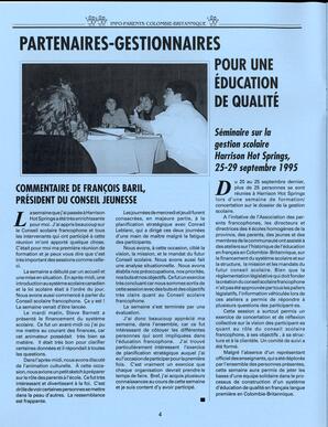   INFO-PARENTS COLOMBIE-BRITANNIQUE, 1995   , page 4
