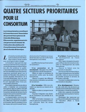   INFO-PARENTS COLOMBIE-BRITANNIQUE, 1995   , page 15