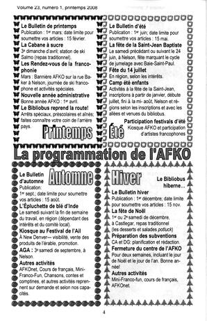   LA VOIX DES KOOTENAYS, 2008   , page 4